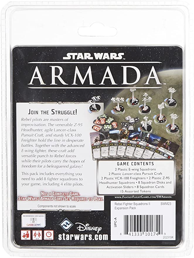 Star Wars: Armada Miniatures Game - Rebel Fighter Pack Expansion for Ages 14 and up, from Asmodee - image 3 of 5