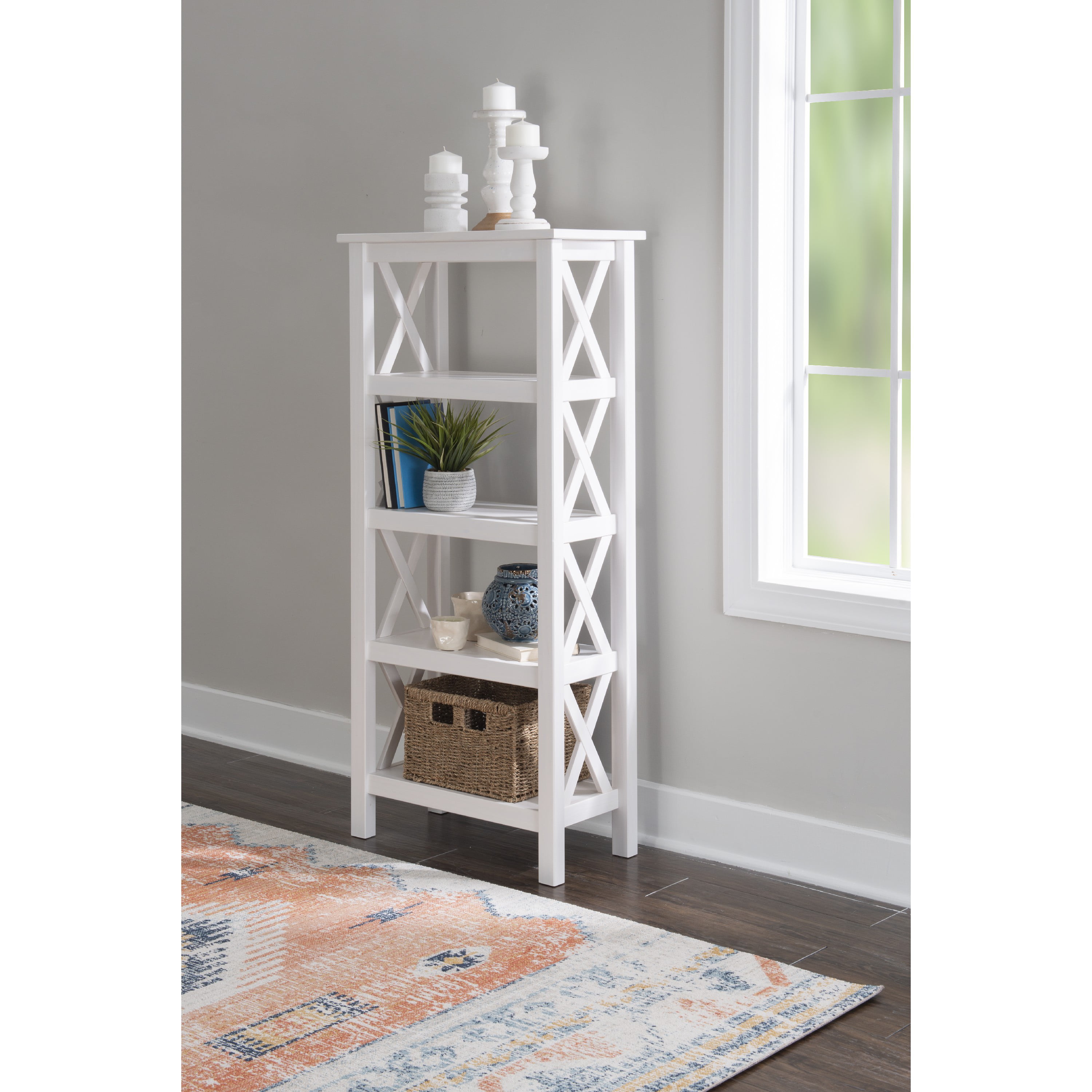 Details about   New Shelves Corner Display Rack 5 Tier Shelf Stand Furniture Storage Home Office 