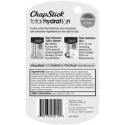ChapStick Total Hydration Moisture + Tint Pink Nude Tinted Lip Balm Tube, 0.12 Oz
