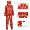 thumbnail image 2 of Aihimol Christmas Jumpsuit, Novelty Christmas Print Long Sleeved Romper, Funny An Integral Whole Pajamas With Back Zipper(Men's Clothes), 2 of 7