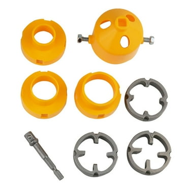 Zeiwohndc 8Piece PVC Thread Maker Tool Transforms Drill Into Efficient Pipe Threader