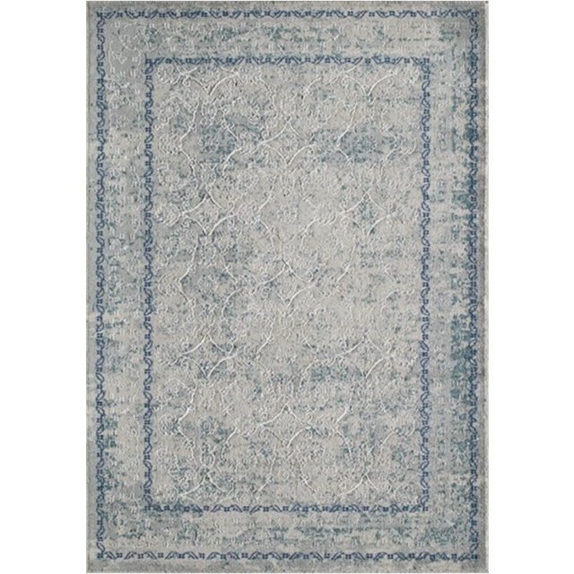 Momeni Luxe 5'3" X 7'6" Tapis de Transition en Bleu