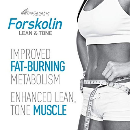 BioGenetic Labs Forskolin Lean & Tone - Weight Loss Pills - Body Toning Formula Fat Burner and Maintenance of Muscle Mass For Men and Women Appetite Suppressant - 60 Capsules - Vegetarian