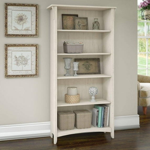 The Gray Barn Antique White 5-shelf Bookcase - 31.73"L x 12.17"W x 62.95"H