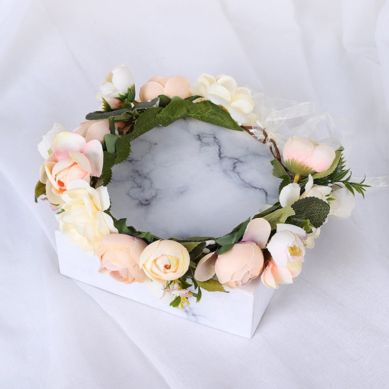 Handmade Bridal Headpiece: Green Leaf Floral Crown  display picture 2