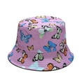 thumbnail image 7 of SPRING PARK Summer Reversible Butterfly Printed Fisherman Bucket Sun Hat, 7 of 7