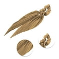thumbnail image 3 of Unique Bargains 1 Pc Fashion Satin Hair Scarf Scrunchies Hair Ties Khaki, 3 of 5