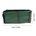 thumbnail image 4 of HORIALENCE 2Pcs Reusable Dark Green Planting Containers with Breathable Pe Fabric for Outdoor Gardening, 4 of 5