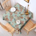 thumbnail image 4 of 52x52 Inch Waterproof Square Tablecloth, Thickened Polyester Table Cover for Dining & Parties, Floral Print, 4 of 6