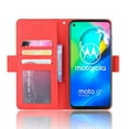 thumbnail image 3 of Case for Motorola MOTO G8 Cover Adjustable Detachable Card Holder Magnetic closure Leather Wallet Case - Red, 3 of 5