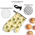 thumbnail image 3 of Honeii Avocados And Hearts Pattern Oven Mitts and Pot Holders, Silicone Oven Gloves,500 F Heat Resistant Oven Mitts Sets, 4PCS, 3 of 6