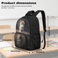thumbnail image 7 of DISNIMO Wolf Print 17 Inch School Backpack for Kids, Multi Compartment Bookbag for Elementary & Middle School Boys Girls, Large Capacity Daily Travel Bag, 7 of 7