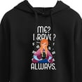 thumbnail image 3 of Frozen - Winter - Me? Brave? Always. - Juniors Cropped Pullover Hoodie, 3 of 5