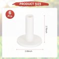 thumbnail image 3 of Uxcell 2.76" Rubber Golf Tees 6PCS Stable Indoor Outdoor Ball Holder White, 3 of 7