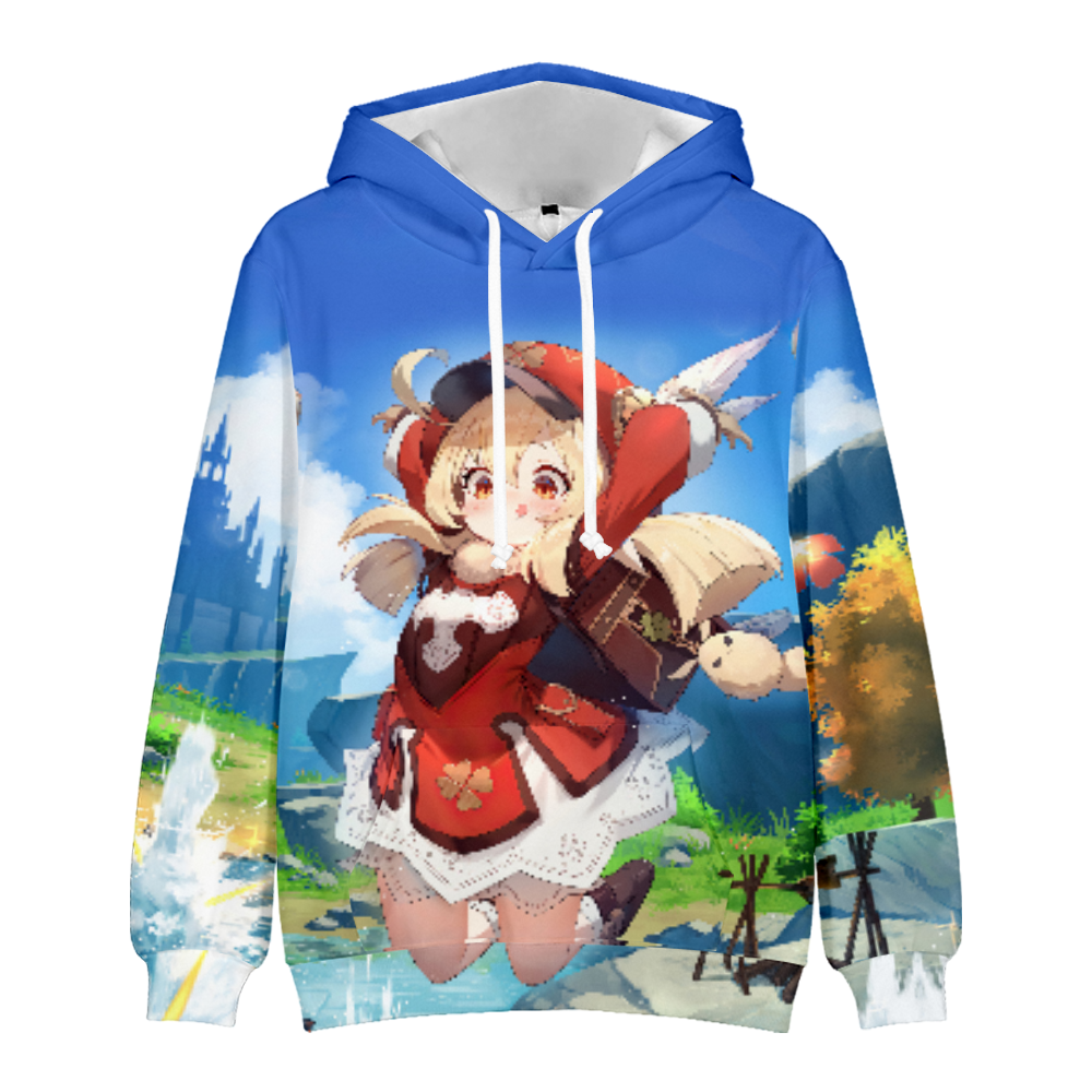 Hoodies Genshin Impact 3D Print Anime Game Character Hoodies Cosplay