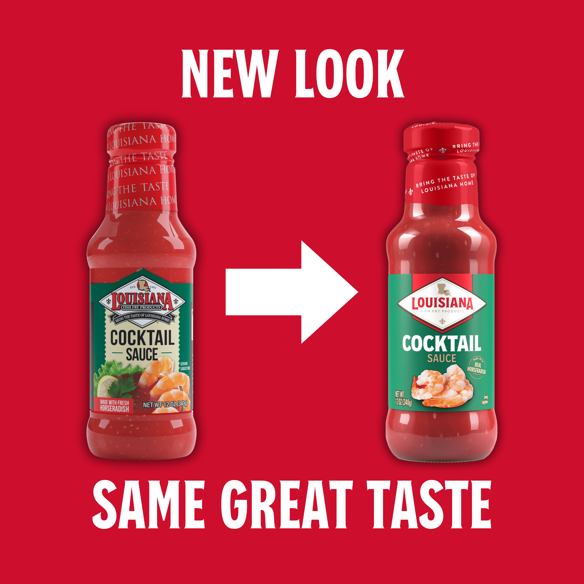 (3 pack) Louisiana Fish Fry Products Cocktail Sauce, 12 oz Bottle