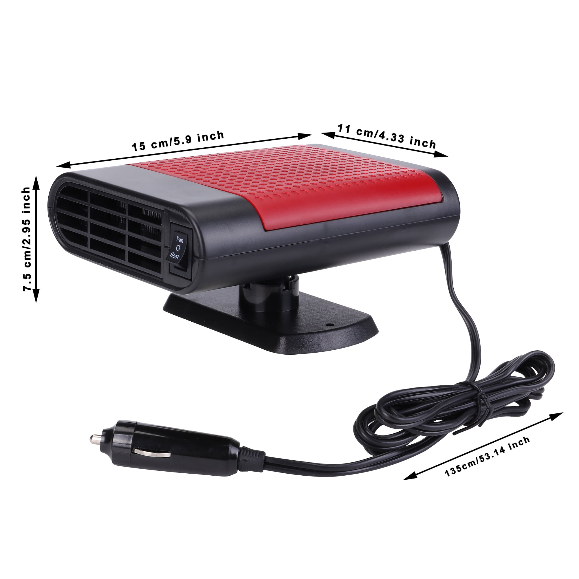 Car Heater Defroster - 12V Fast Heating Defrost Defogger for Car  Windshield, 150W Portable Car Heaters That Plugs into Cigarette Lighter  with 180°