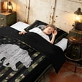 thumbnail image 4 of Manfei Jungle Bear Twin Comforter Sets, Retro US Flag Bedding Set, Green Black, Black Reversible 2 Pieces, 1 Comforter and 1 Pillowcase, 4 of 6
