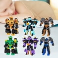 thumbnail image 2 of HLONK 15cm Robot Transformer Toy Various Style Fast Fighter Aircraft Tractor Tank Train Cartoon Model Toy Collectible Children Robot Transforming Vehicles Toy Birthday Gift, 2 of 8