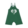 thumbnail image 4 of Girl's Summer St. Patrick's Print Rompers Sleeveless Casual Shorts Jumpsuit With Pockets Toddler Girl Loose Overalls, 4 of 4