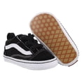 thumbnail image 4 of Vans Old Skool Crib Baby Boys Shoes Size 4, Color: Black/True White, 4 of 5