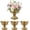 Gold-4Pcs, variant on Set of 12 Gold Vintage Urn Vases, 6.6 Inch Small Pedestal Metal Vase, Classic Gold Vase for Wedding Centerpieces, Party, Home and Anniversary Table Decor