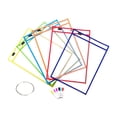 thumbnail image 1 of 6 Piezas de Fundas de Pizarra Blanca Impermeables para Usar Como Bolsillos de Trabajo Y Portaboletos con Portalápices Adecuado para La Oficina El, 1 of 9