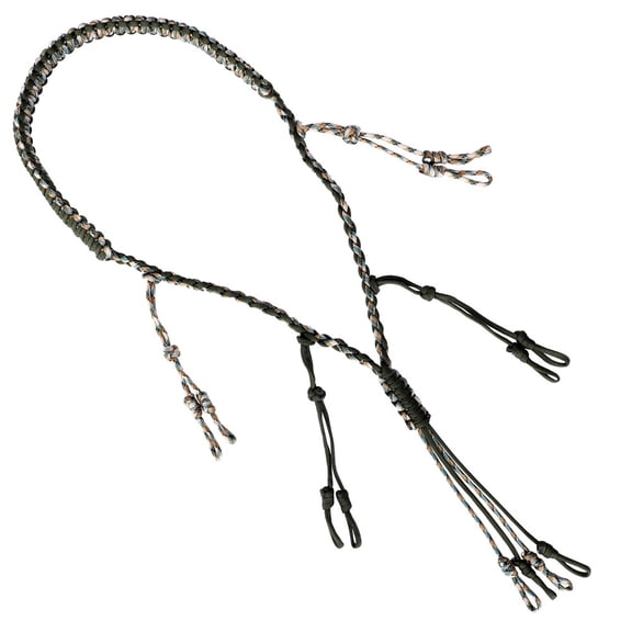 Duck Call Lanyard with Removable Drops Secures 12 Call Premium Real Nylon Game Call Lanyard Hand Braided Camo goose Calls for Predator Ducks