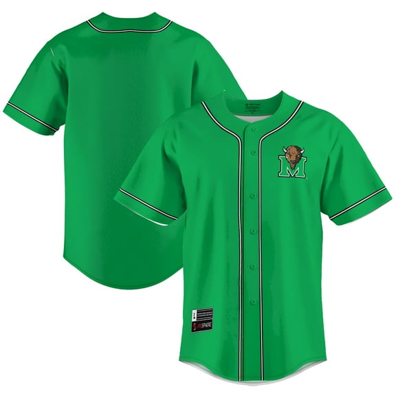 Men's GameDay Greats Green Marshall Thundering Herd Lightweight Baseball Jersey