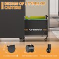 thumbnail image 2 of 2 Drawer Metal File Cabinet with Lock, Small Filing Cabinets for Home Office,Under Desk Cabinet on Wheels for Folders/Legal/Letter/A4 Files, Assembly Required (Black), 2 of 7