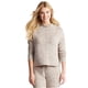thumbnail image 2 of Aeropostale Womens Marled LS Pajama Sleep T-shirt, Marrón, XS, 2 of 2