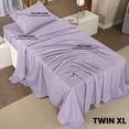 thumbnail image 2 of Juego de sábanas Utopia Bedding Twin XL de microfibra cepillada, color lavanda, 2 of 7