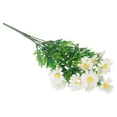 thumbnail image 1 of 15 Heads Artificial Flowers Plastic Fake Plants Wedding Garden In/Outdoor Decor, 1 of 10