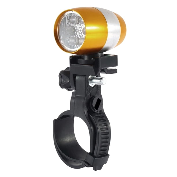 Luz de bicicleta Kusrkot 6 LED impermeable horquilla delantera manillar seguridad amarillo
