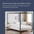 thumbnail image 4 of Canopy Bed Frame Bracket, Four Corner Mosquito Net Bracket, 4 Corner Bed Canopy Pole for Twin/Full/Queen/King Size Beds, 4 of 7