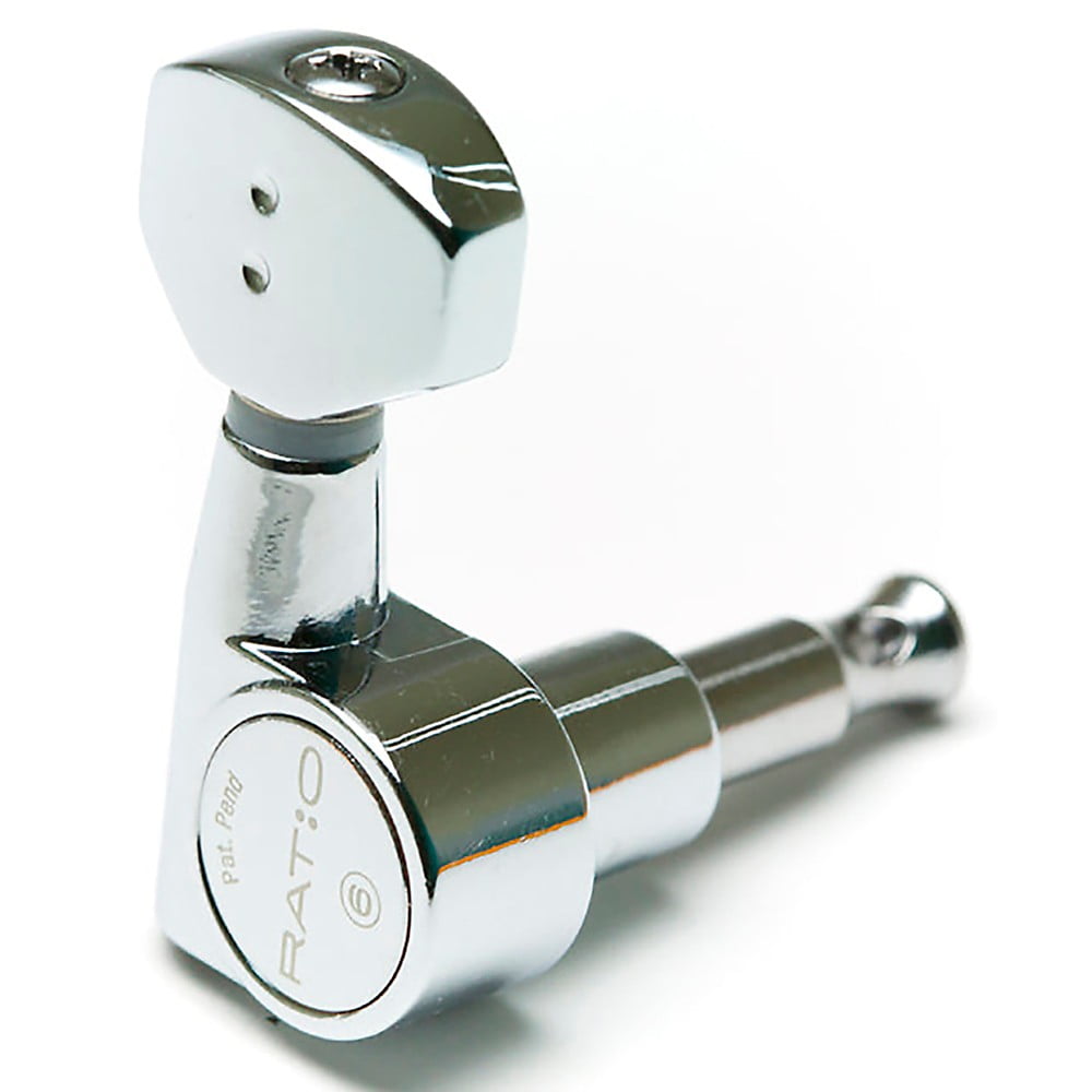 Graph Tech Ratio 6InLine Electric Guitar Tuning Machine Heads Chrome 6 String