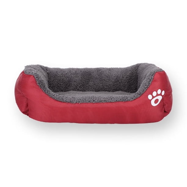 Nido para gatos de color caramelo con huella de color para mascotas, nido para gatos, cálido para invierno, almohadilla grande para perros