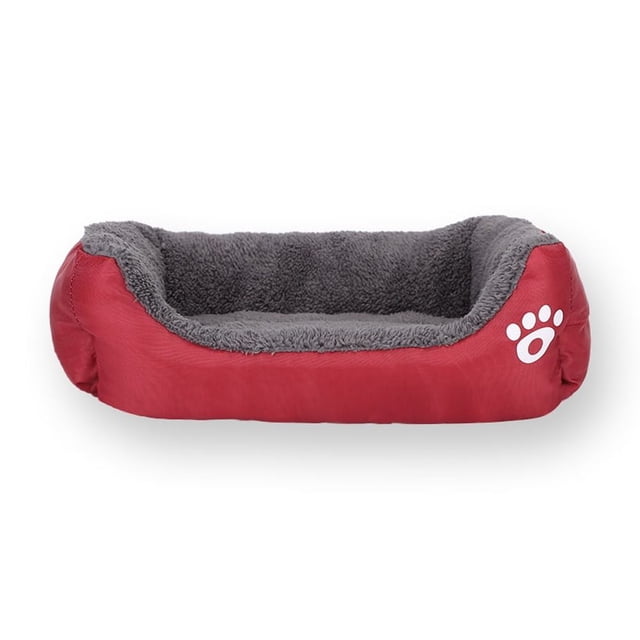 Nido para gatos de color caramelo con huella de color para mascotas, nido para gatos, cálido para invierno, almohadilla grande para perros