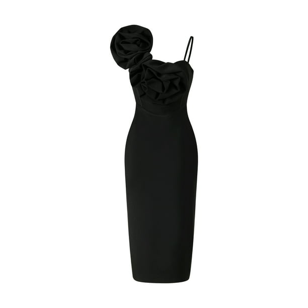 Vestido Bellabarnetten Halter Flowers, vestido midi con vendaje