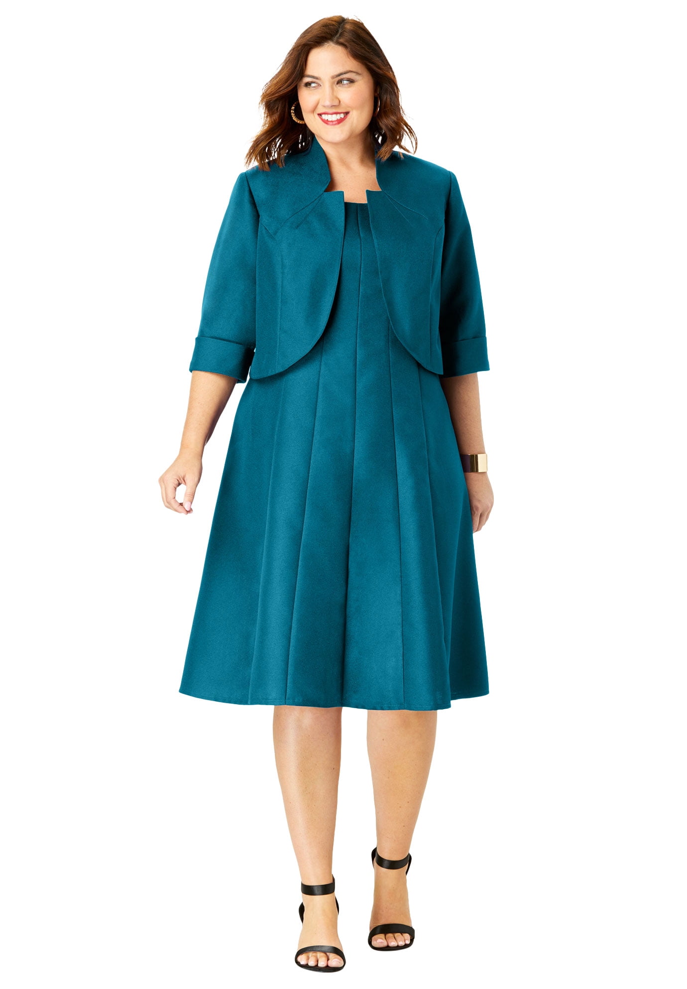 fit and flare skirt suit