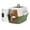 Green, variant on AIZYT 22-Inch Dog Crate Plastic 2-Door Top Loading Cat Carrier, Hard-Sided Dog Travel Carrier for Small Dogs and Cats, Ventilation and Security Lock Design for Pets up to 22 lbs (Grey)