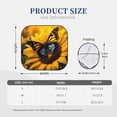 thumbnail image 2 of Kdxio Butterfly On Sunflower Print 2-Piece Sun Shade Front Windshield - Foldable Car Front Window Sunshades for Most Sedans SUV Truck, 2 of 5