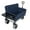 Dark Blue, variant on 180L Collapsible Wagons Carts Foldable, Heavy Duty Beach Cart with Mounted Folding Tabletop and 360° Wheels, 500lbs Capacity, Portable Utility Wagon for Camping, Sports, Shopping, Dark Blue