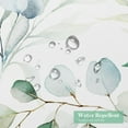 thumbnail image 6 of Sage Green Spring Floral Shower Curtain, Modern Plants Botanical Fabric Cloth Shower Curtains for Chic Elegant Bathroom Decor, Watercolor Eucalyptus Leaf, 72x72, 6 of 6