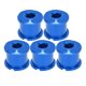 thumbnail image 2 of Pernos De Ruedas De Cadena Dobles, Protección Contra La Oxidación 7075 Tornillos De Disco De Bicicleta De Carretera De Aluminio Ligero Para Ciclismo Amonsee Azul, 2 of 8