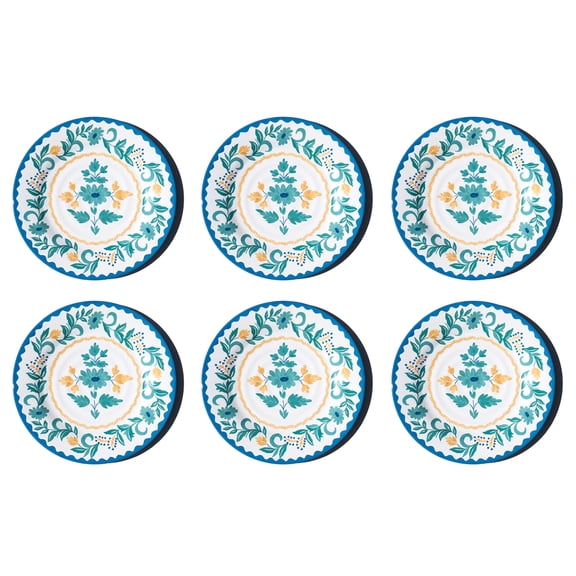 Montelupo NewWave Melamine Dinner Plate - Multicolor - 10.5" - Set of 6