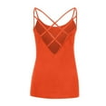 thumbnail image 5 of Ynynloco Women's Sleeveless Camisole Tank Tops Spaghetti Strap Criss Cross Back Tank Tops Loose Hollow Out Camisole Shirt, 5 of 5