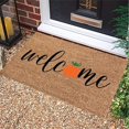 thumbnail image 5 of SHENGXINY 1PCS Halloween Printed Bathroom Rugs Door Mat, Washable No Slip Anti Mold Absorbent Dirt Door Mat for Living Room Kitchen Fall Home Decor Accessories 1'4'x2'0' Orange, 5 of 6