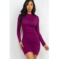 thumbnail image 4 of Ruched Bodycon Long Sleeve Dress, 4 of 10
