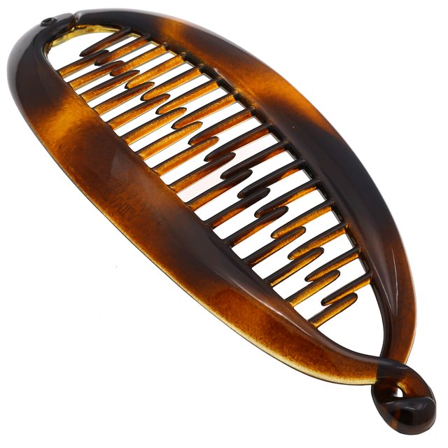 Peine para el pelo con pinza de plátano grande francesa, pinzas de plátano flexibles para el pelo grueso, soporte para cola de caballo, pinzas de plátano entrelazadas